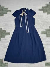 J.Crew Shirt Dress Womens 4 Blue Blouson New