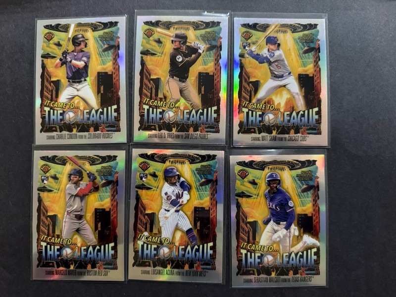 2025 Bowman Chrome Lot Of Inserts Bazzana Condon Mayer
