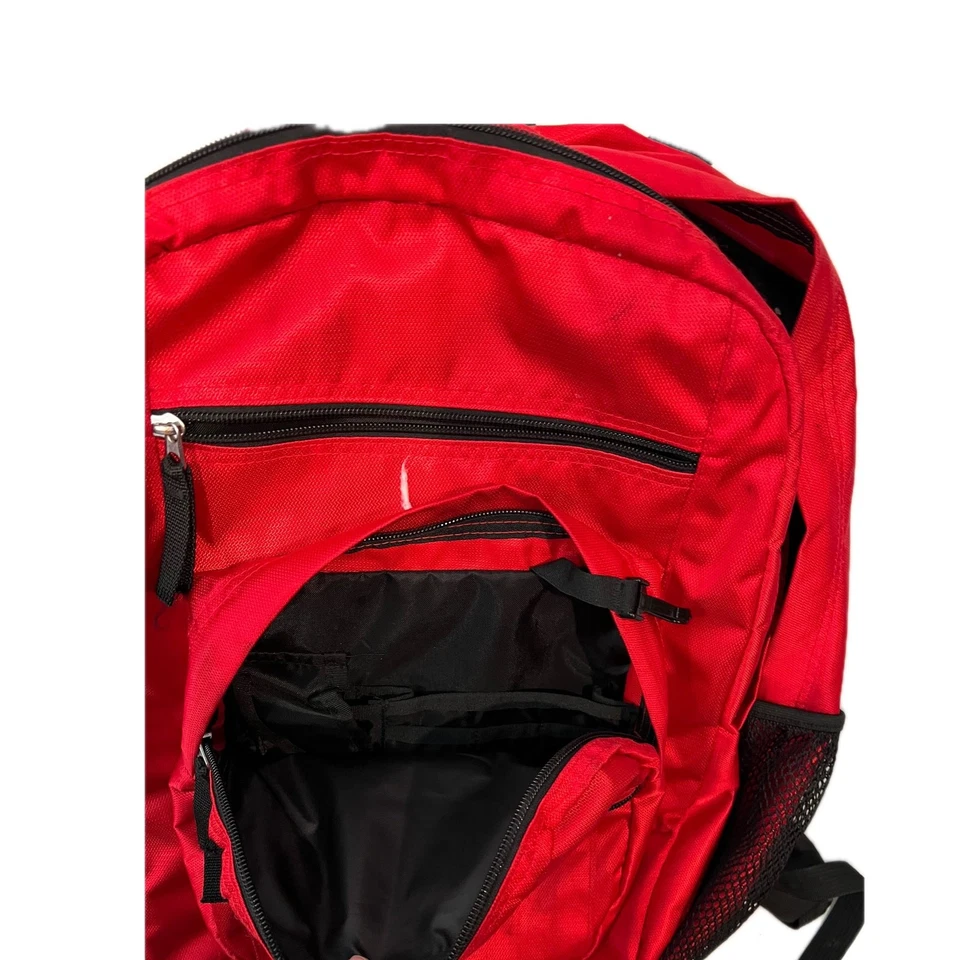 Mochila JanSport Big Student 3 secciones roja negra Foto 2 de 4