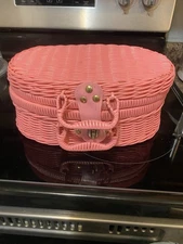 VTG Delton Pink Oval Children's Picnic Style Tea Party Set