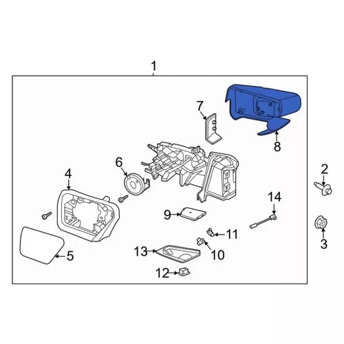 Genuine Ford Mirror Cover ML3Z17D742CAPTM
