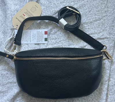 Viola Castellani Belt Bag Fanny Pack Geniune Leather Made in Italy