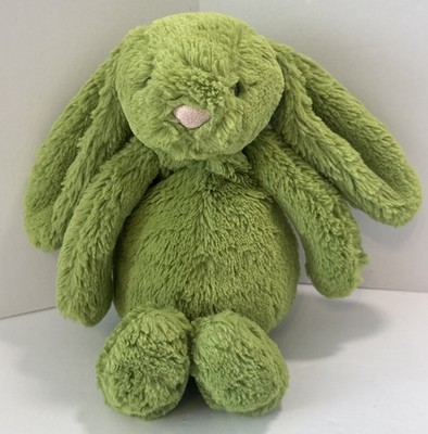 Jellycat Bashful Apple Bunny Plush Green Sour Small London Soft Toy Retired 8 