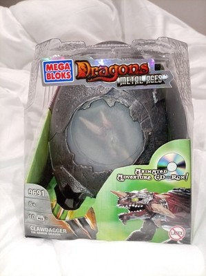 Mega Bloks Neu Sealed Dragons Metal Ages Clawdagger 9691 + CD-ROM 