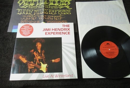 JIMI HENDRIX Live At Winterland (Polydor Original Double LP 1987 + Poster) EX