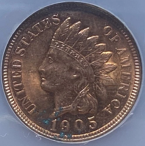 1905 Indian Head Penny - Uncirculated w/ Corrosion
