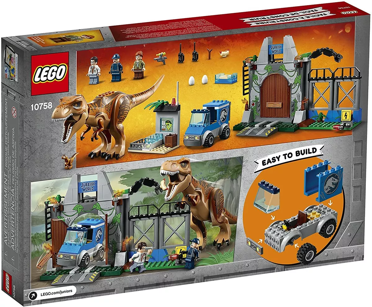 Lego t 2025 rex 10758