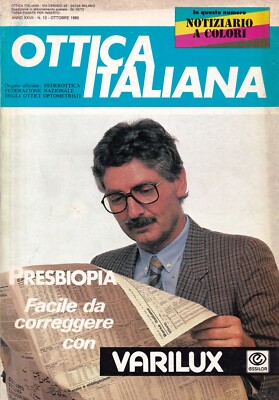 Italienische Optik Nr. 10 Oktober 1985 - Jahr XXVII - Föderotik