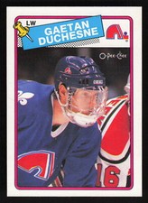 1988-89 O-Pee-Chee #208 Gaetan Duchesne Card TCCCX