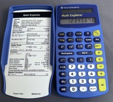 TI Texas Instrument Math Explorer Calculator With cover  2