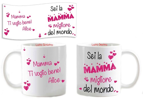 Tazza personalizzata abbracci Nonna Zia Madrina Madre Sorella Amica NATALE - Foto 20 di 34
