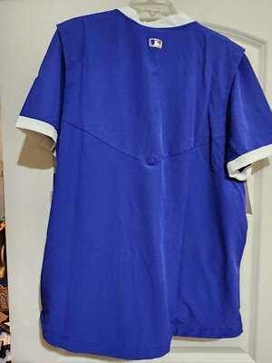 Nike LA Dodgers Baseball Short Sleeve Pullover Jacket Button Men's