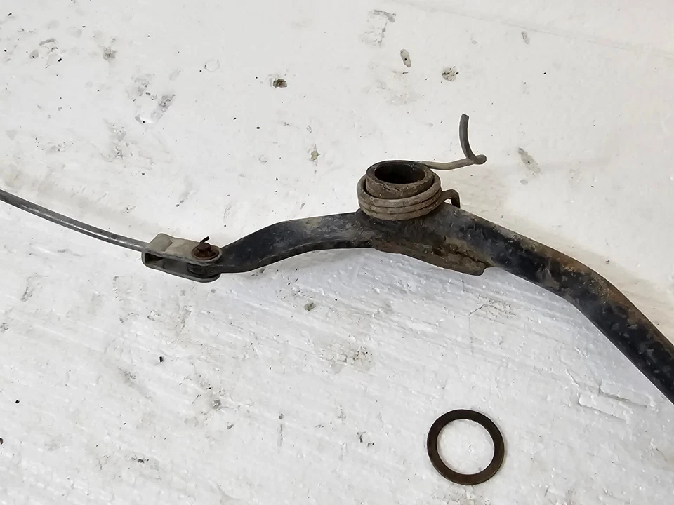 Pedal de freno trasero Yamaha AT1 125 1969-71 Enduro con resorte y varilla Foto 4 de 4