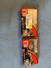 Maxell UR 90 Minute Blank Audio Cassette Tapes Normal Bias NEW SEALED