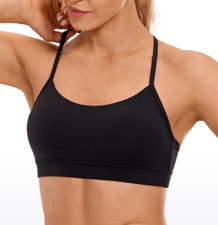 NEW CRZ Yoga Women's Butterluxe Bra Y Back Yoga Bra Size Large
