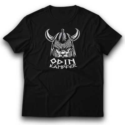 Odin Kämpfer Fighter Wikinger T-Shirt 100% Baumwolle DTG & DTF Normalgröße