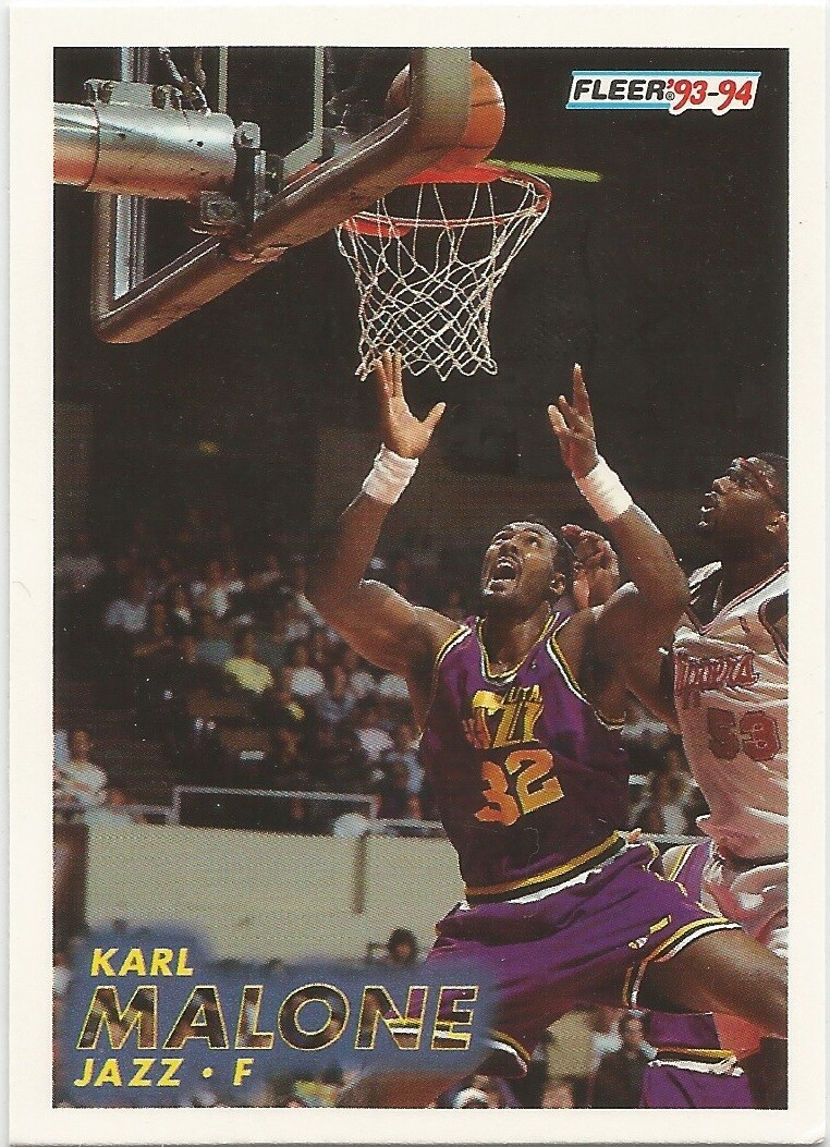 Karl Malone Fleer 1993/94 NBA Basketball Card #211