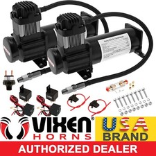 Onboard Dual Universal Hd Air Compressors 200psi. For Cartruck Train Horn Kit