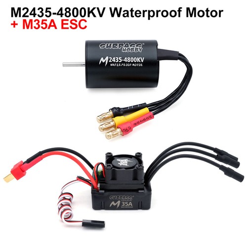 Surpass Hobby RC Brushless Motor 540 and 45A ESC Combo for 1/12 1/14 RC Car - Picture 12 of 21