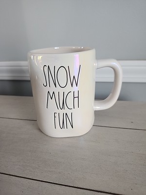 Rae Dunn Snow Much Fun Iridescent Coffee Mug New