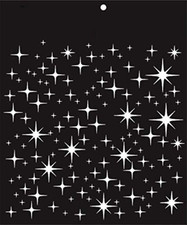 Craft Stencils Stars For Mixed Media Wall Painting Art  Craft 6 x 6 Inch