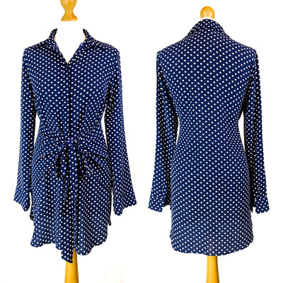 Qed London Polka Dot Button Down Tie 