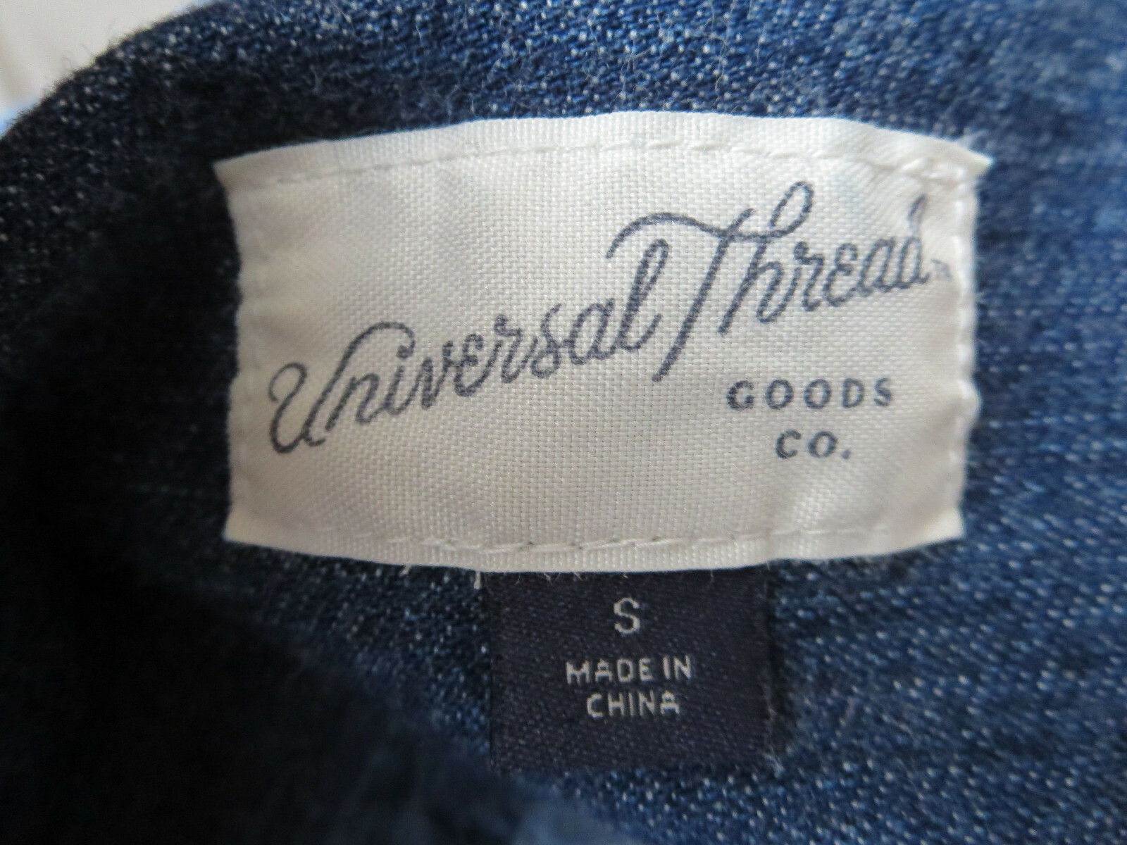 UNIVERSAL THREAD DRESS LONG SLV BUTTON FRONT BLUE… - image 5