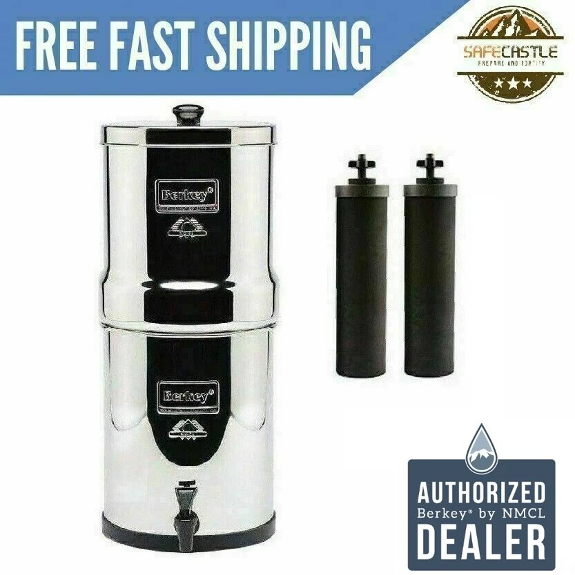 Big Berkey Water Filter w/2 BB-9 Black Berkey Purifiers - Factory Blemished - Image 2 of 4