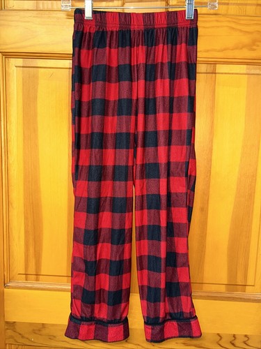 Wondershop Kids 8 Pajama Set Sleepwear Unisex Red Black Check Plaid Christmas - Picture 11 of 14