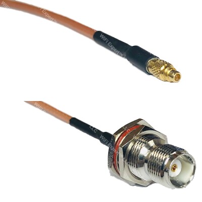 RG316 MMCX MALE to TNC FEMALE BULKHEAD RF Cable Rapid-SHIP LOT