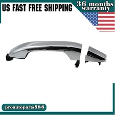 Exterior Door Handle Rear Passenger Chrome For Chevrolet Silverado 1500 2014-19
