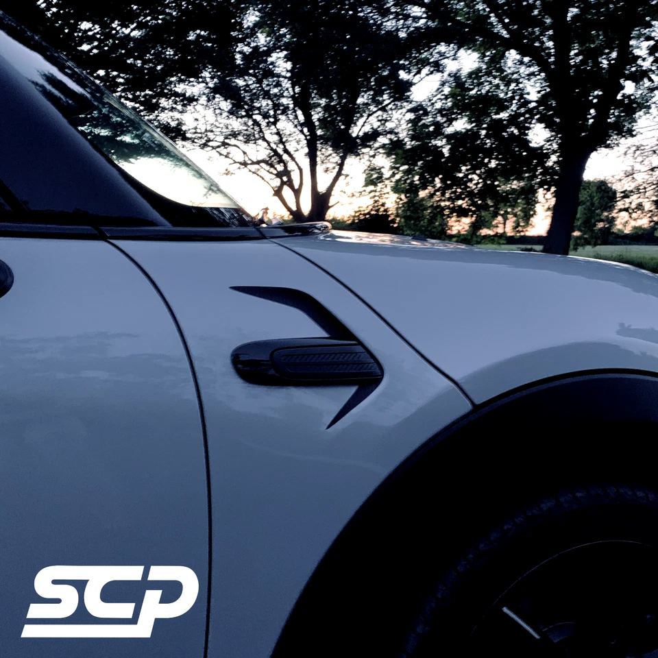 Coppia decalcomanie indicatori parafango laterale MINI F55 F56 F57 Concept - nero lucido - Immagine 3 di 3