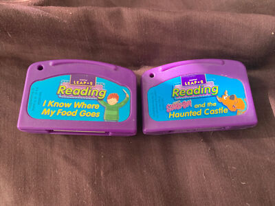 LeapPad LeapFrog Leap 2 Game Cartridges Science I Know Where My Food & ScoobyDoo