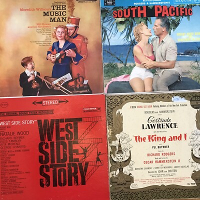 MUSICALS VINYL RECORD LOT: South Pacific, King and I, West Side Story, Music Man