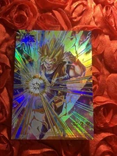 Saiyan Goku Dragon Ball SUPER UR ANIME MANGA ACG GODDESS GIRL Holo Card Power