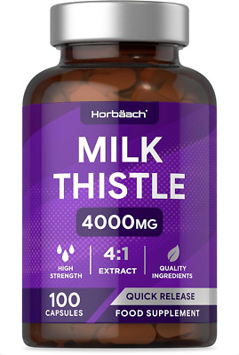 Mariendistelkapseln | Hochfeste 4000mg | 100 Tabletten | Leber & Gallenblase