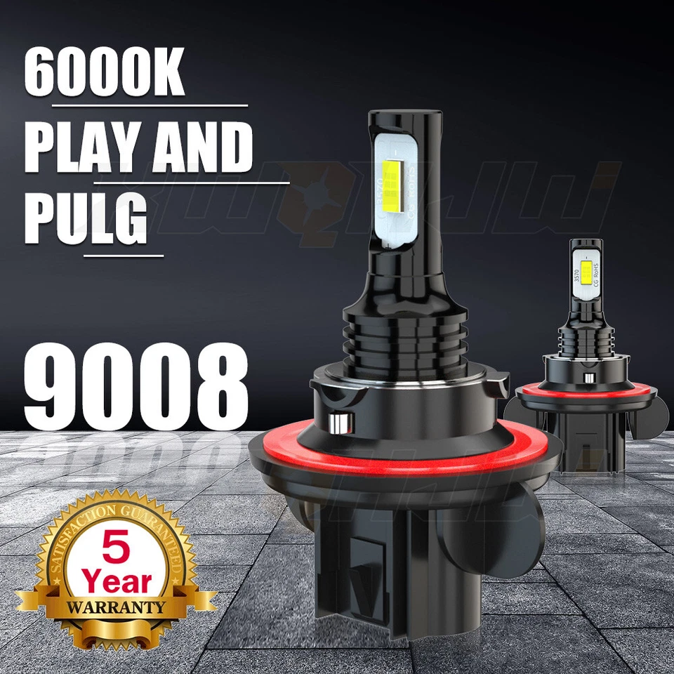 2 яркие светодиодные лампы 9008 для фар Arctic Cat Alterra 700: 2017 ATV UTV 6000K - Изображение 4 из 4