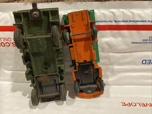 Vintage 1960s Dinky Toys Dodge Wagon Truck 414 England, Army Wagon 623 Original - Picture 8 of 8