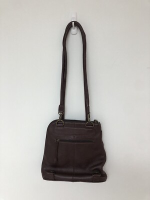 Clarks Brown Leather Backpack Convertible Shoulder Bag Purse