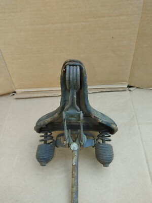 Selle Vélo Vintage Ressort Tissu - Occasion Pour Vieux Vélo Ou Moto - Ancien