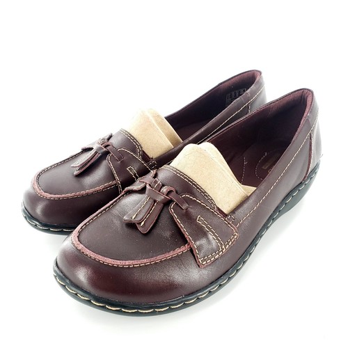 Clarks Ashland Bubble Burgundy Leather 