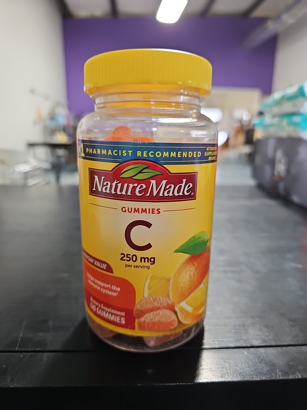 Nature Made Vitamin C 250 mg Per Serving Gummies, Dietary Supplement, 120 Count