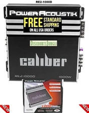 Power Acoustik RE2-1000D 1000 Watt 2-Channel Car Audio Amplifier Amp RE21000D 