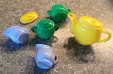 Vintage 1960s Plastic Tea Set w/Extra Pieces/Hong Kong