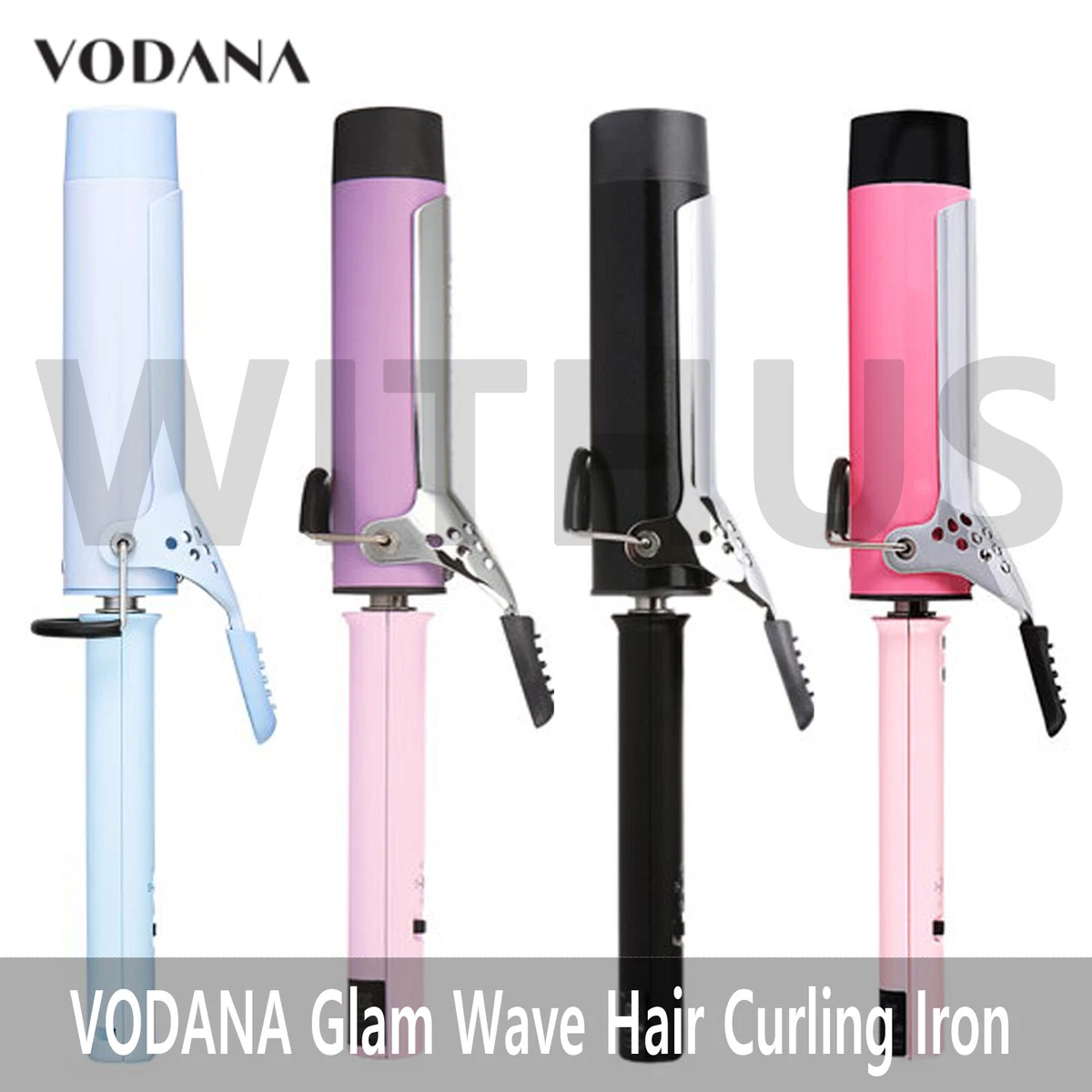 VODANA Glam Wave Hair Curling Iron 32/34/36/40mm Long Wave Curling Free  Voltage