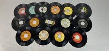 VTG 45 RPM Records Lot 15 Vintage 70s Rock Rockabilly Vinyl UNTESTED Scratched