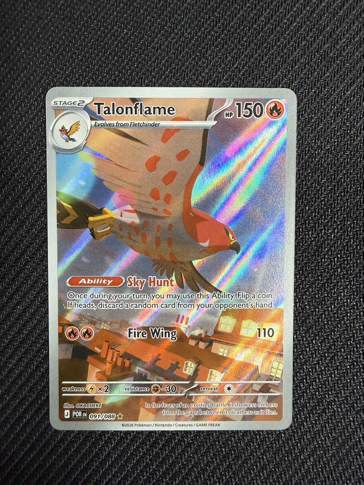 Talonflame 091/088 Me03: Perfect Order Holo