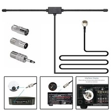 Indoor Fm Radio Antenna With Adapters 75 Ohm For Home Stereo Receivers Indoor Fm Radio Antenna With Adapters 75 Ohm For Home Stereo Receivers