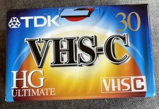 TDK VHS-C HG Ultimate TC-30 Blank Camcorder Video Cassette Tape NEW