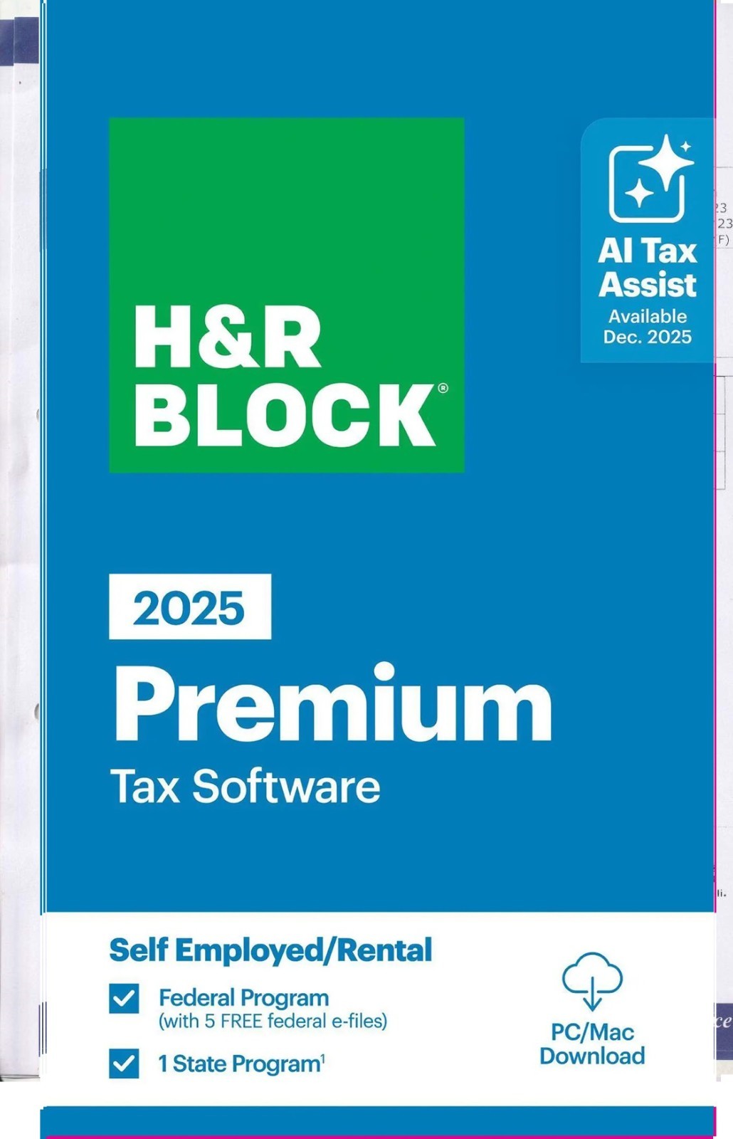 H&R Block  PREMIUM+STATE 2025 Tax Software PC/Mac instaII key code_free efiles